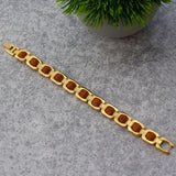 Gold-Plated Rudraksha Bracelet