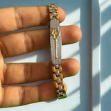 Shiva’s Trident 24K Gold Dual-Tone Power Bracelet