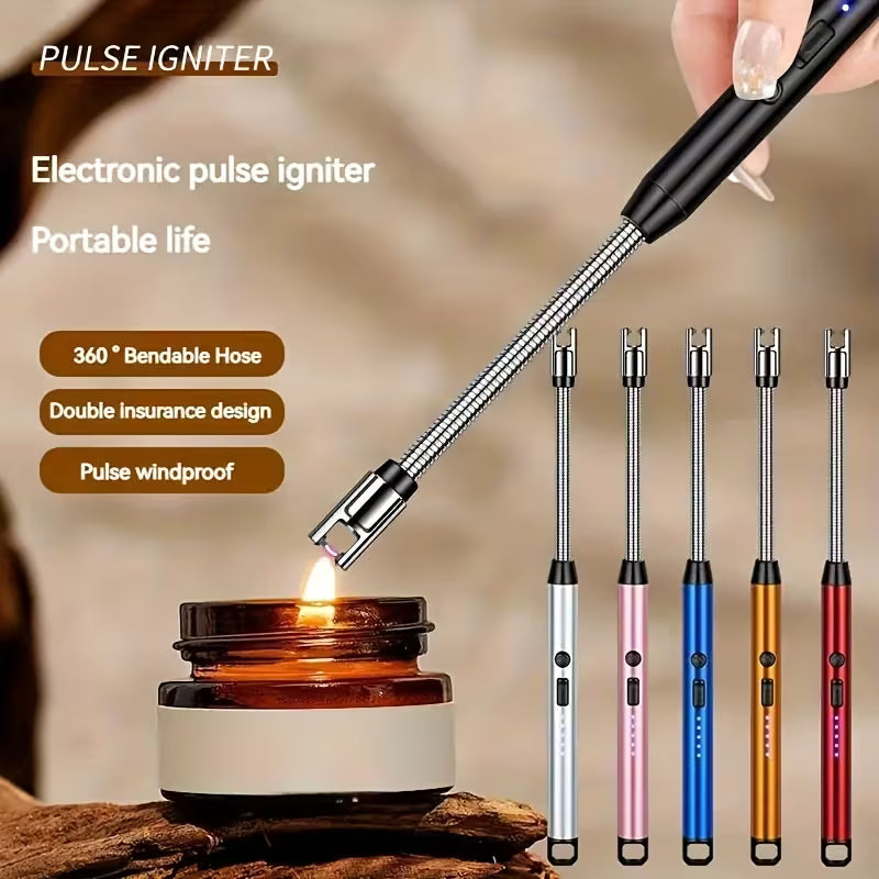 Electric Rechargeable USB Lighter with Flexible Neck