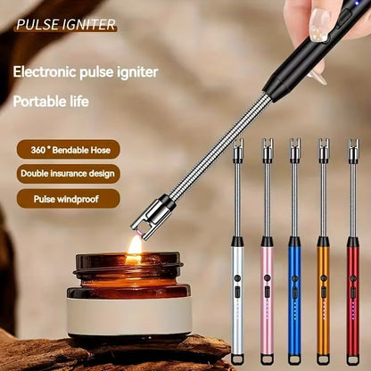 Electric Rechargeable USB Lighter with Flexible Neck