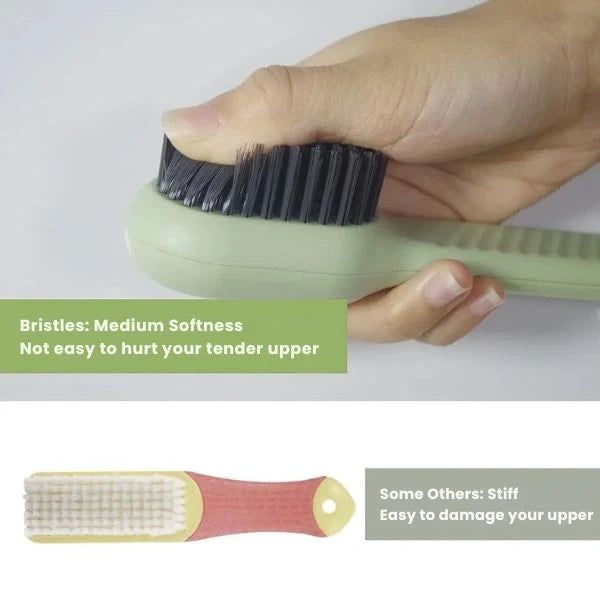 PressClean™ – Built-In Liquid Brush | Multi-Surface Use | Soft Bristles