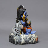 Shiv Parivar — Divine Harmony | Hand-Painted Shiva, Parvati, Ganesha & Kartikeya Idol