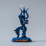 Shiva's Trishul Damru — Om Namah Shivay | Hand-Painted Resin Idol for Car Dashboard