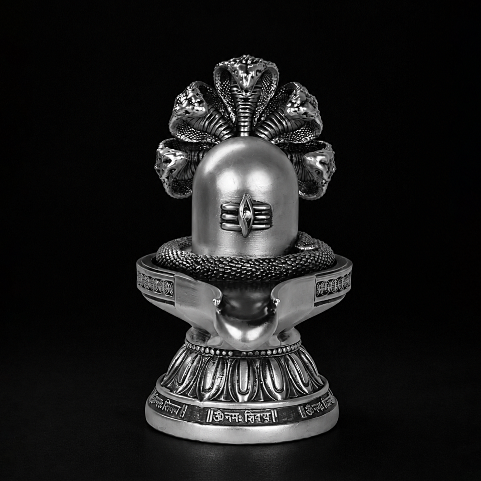 Shivalingam Silver Plated
