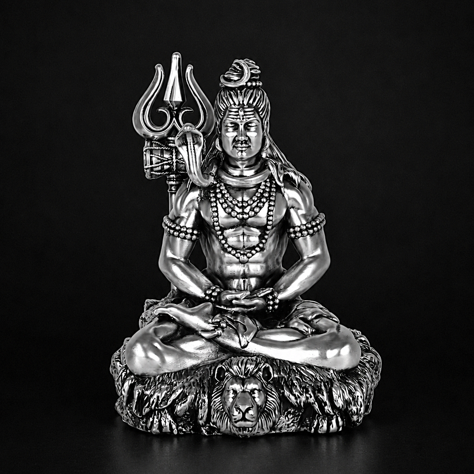 Shiv Dhyaanam Silver Plated