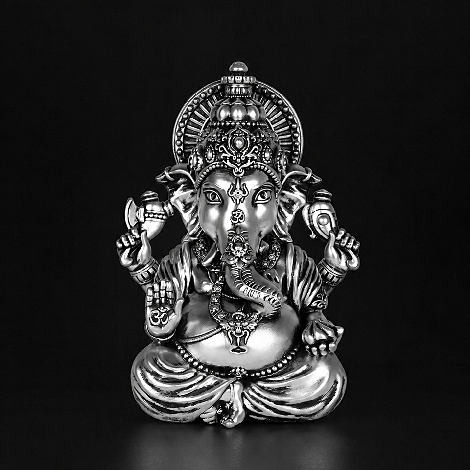Vighnaharta Ganesha Silver Plated
