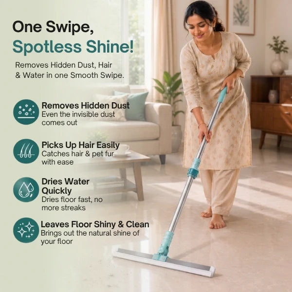 FlexiWipe – Multipurpose Wiper | Extendable-Rod | Silicon Blade | 180° Head