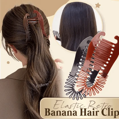 Elastic Retro Banana Hair Clip