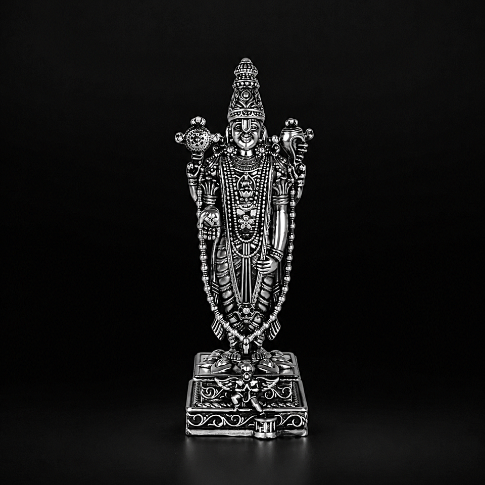 Lord Venkateshwar Balaji Silver Plated