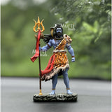 Shiva — The Protector | Exclusively Hand-Painted Standing Mahadev Idol | 12 cm