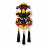 Divine Kirtimukh Wall Hanging || Trishul & Tassels