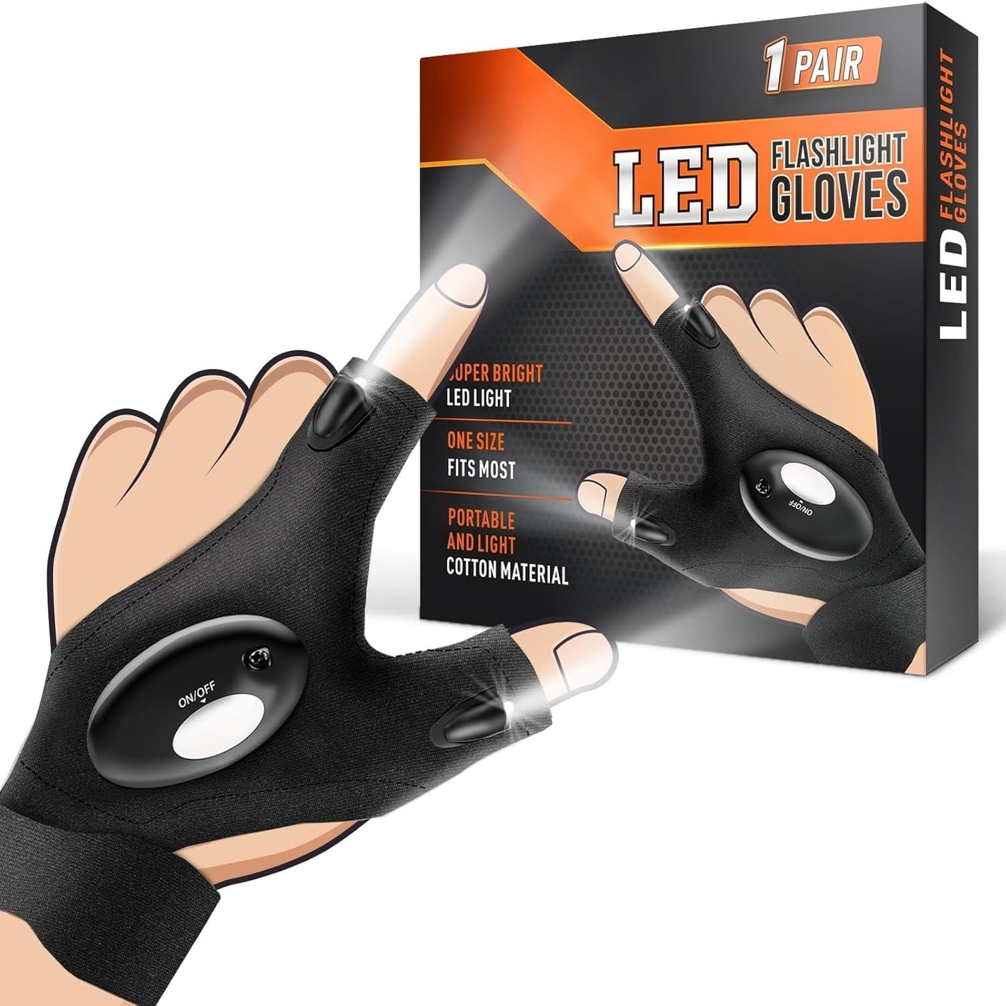 LED Flashlight Gloves