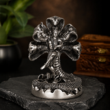 Mystical Shiva with Sheshnag Silver Plated