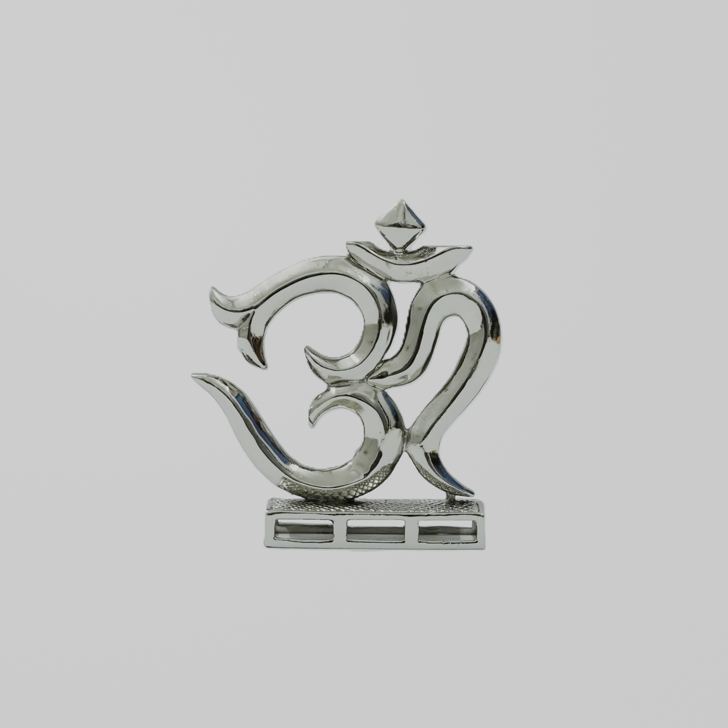 Divine Om Symbol Brass Idol | Sacred Aum Murti for Home, Office & Meditation (Energized)