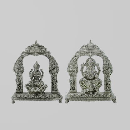 Divine Goddess Lakshmi and Ganesh Murti – Handcrafted Pooja Murti for Home & Temple