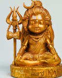 Baal Shiva Idol – The Serene Meditator | Hand-Painted Resin Murti
