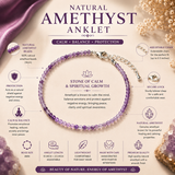 Natural Amethyst Anklet