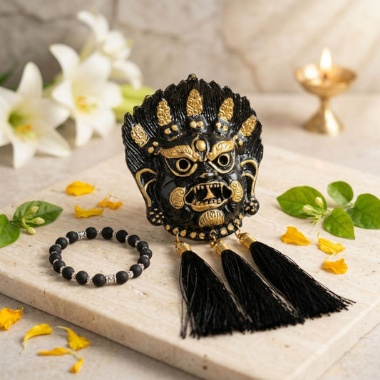 Powerful Kirtimukh Wall Hanging | Krunagali Bacelet Combo