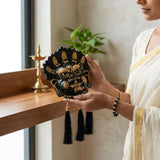 Powerful Kirtimukh Nazar Protection Combo(Golden and Black with Tassels )