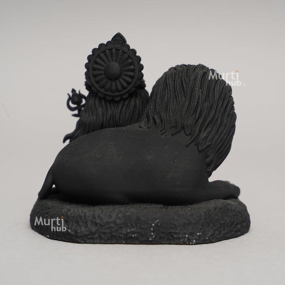 Baal Durga Maa with Lion – Car Dashboard Idol