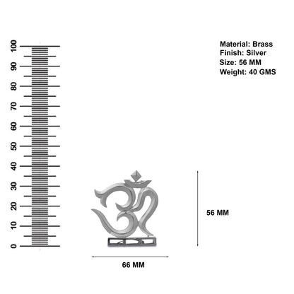 Divine Om Symbol Brass Idol | Sacred Aum Murti for Home, Office & Meditation (Energized)