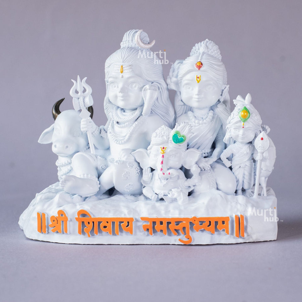 Shiv Parivar — Divine Harmony | Shiva, Parvati, Ganesha, Kartikeya & Nandi | Car Dashboard