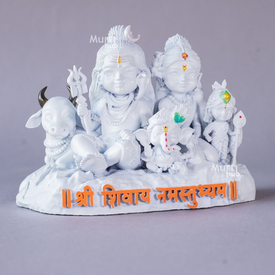 Shiv Parivar — Divine Harmony | Shiva, Parvati, Ganesha, Kartikeya & Nandi | Car Dashboard