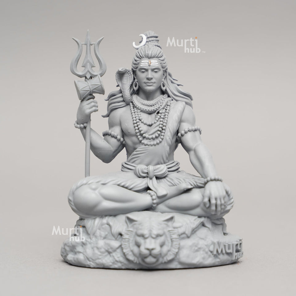 Bholenath Shiva — The Calm Protector | Hand-Finished Idol for Car, Desk & Altar