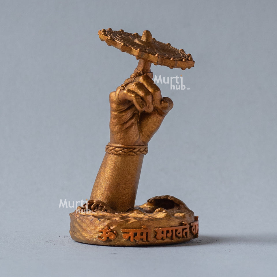 Vasudev Hand with Sudarshan Chakra – Om Namo Bhagavate Vasudevaya Idol