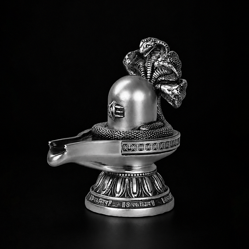 Shivalingam Silver Plated