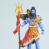 Shiva — The Protector | Exclusively Hand-Painted Standing Mahadev Idol | 12 cm