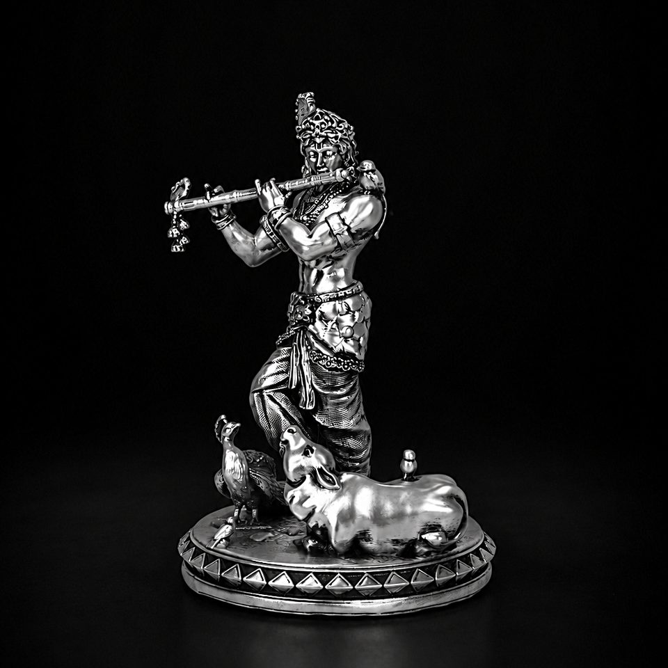 Krishna (Murli-dhar) Silver Plated