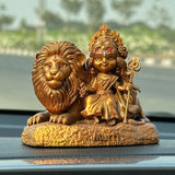 Baal Durga Maa with Lion – Car Dashboard Idol