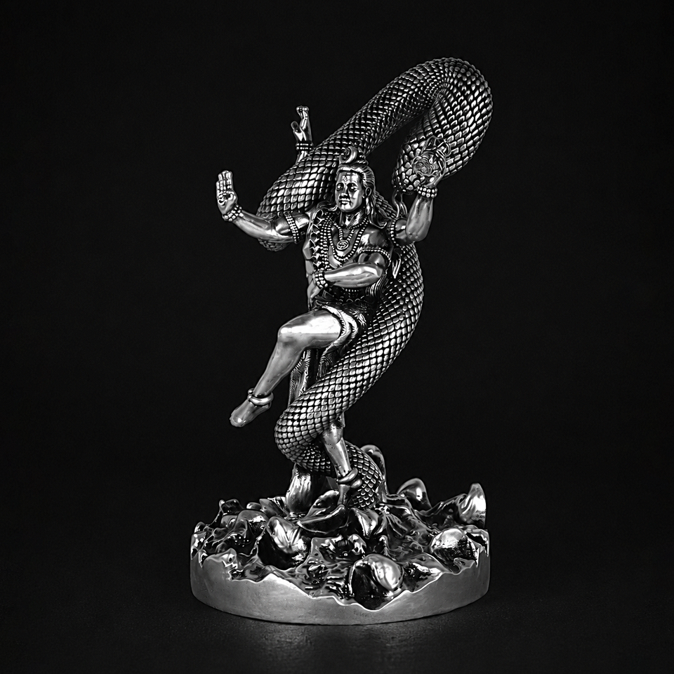 Mystical Shiva Silver Plated