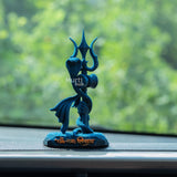 Shiva's Trishul Damru — Om Namah Shivay | Hand-Painted Resin Idol for Car Dashboard