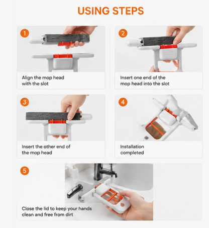 Mini Portable Self-Squeeze Mop