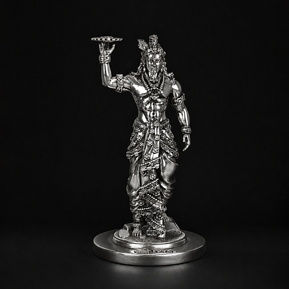 Krishna Sudarshan Silver Plated