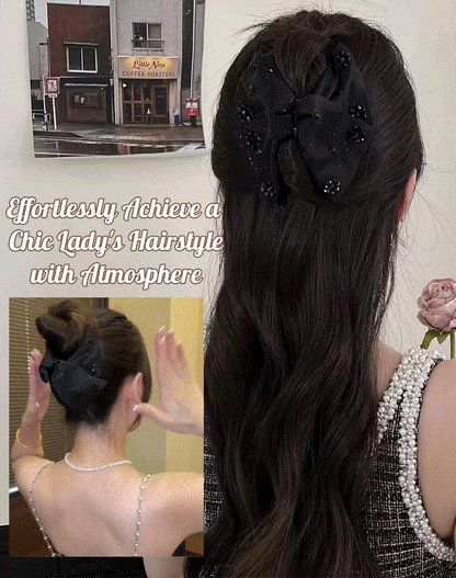 Satin Bow Hair Clip