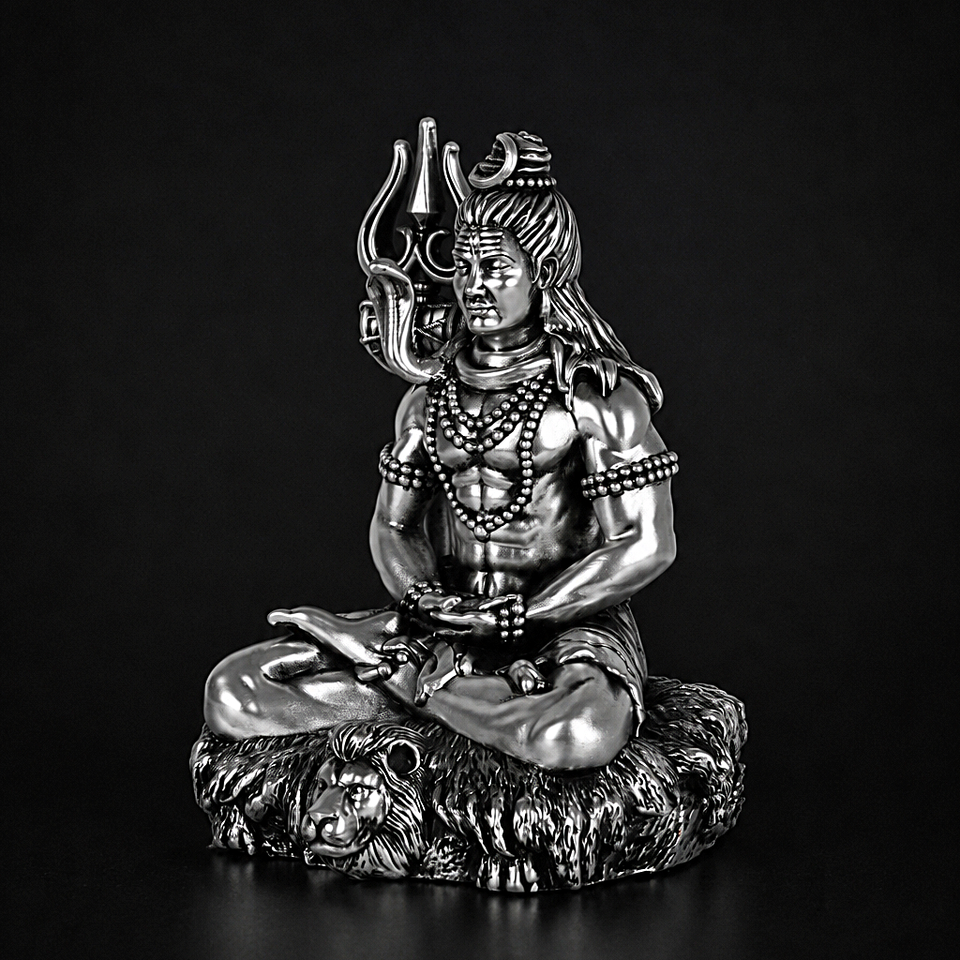 Shiv Dhyaanam Silver Plated