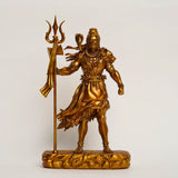 Shiva — The Protector | Standing Mahadev Idol for Car Dashboard | Khakhi
