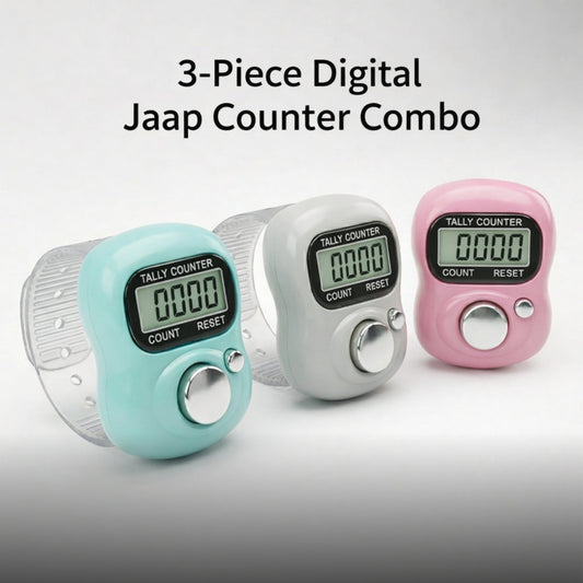 Mini Digital Japa Counter Pack of 3 - Finger Ring