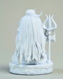 Baal Shiva Idol — The Serene Meditator | Pure White Finish | Car Dashboard & Home