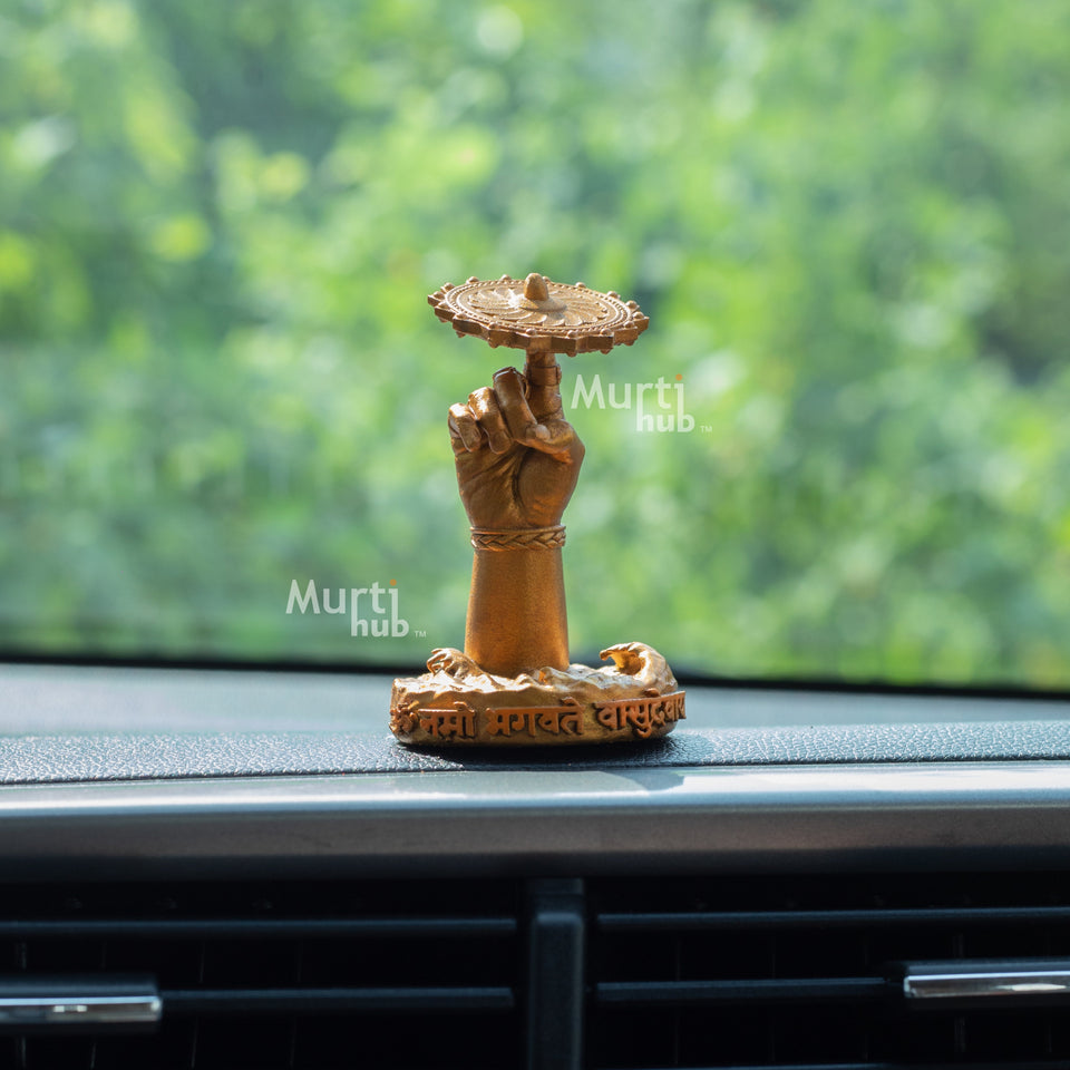 Vasudev Hand with Sudarshan Chakra – Om Namo Bhagavate Vasudevaya Idol