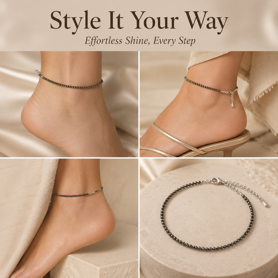 Royal Pyrite Anklet