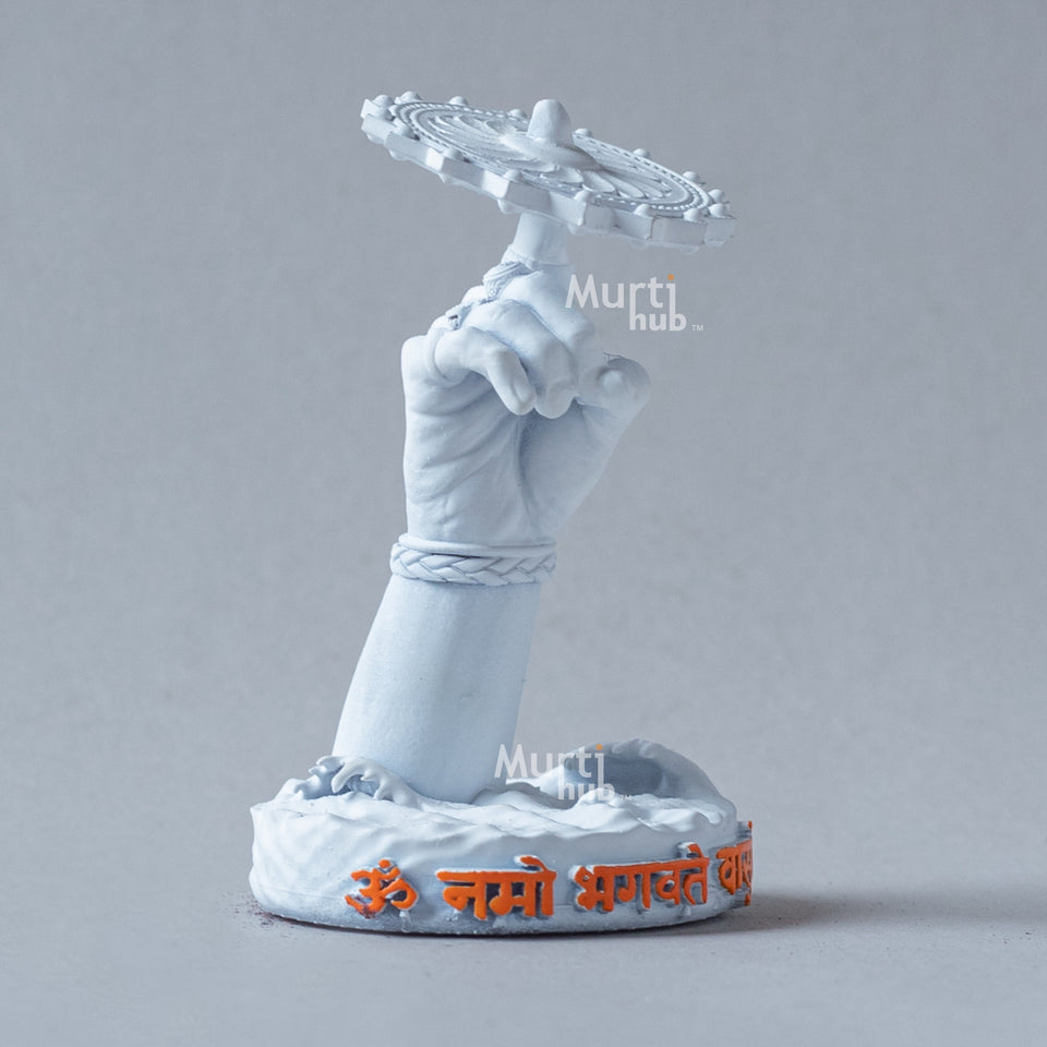 Vasudev Hand with Sudarshan Chakra – Om Namo Bhagavate Vasudevaya Idol