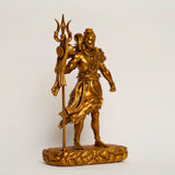 Shiva — The Protector | Standing Mahadev Idol for Car Dashboard | Khakhi