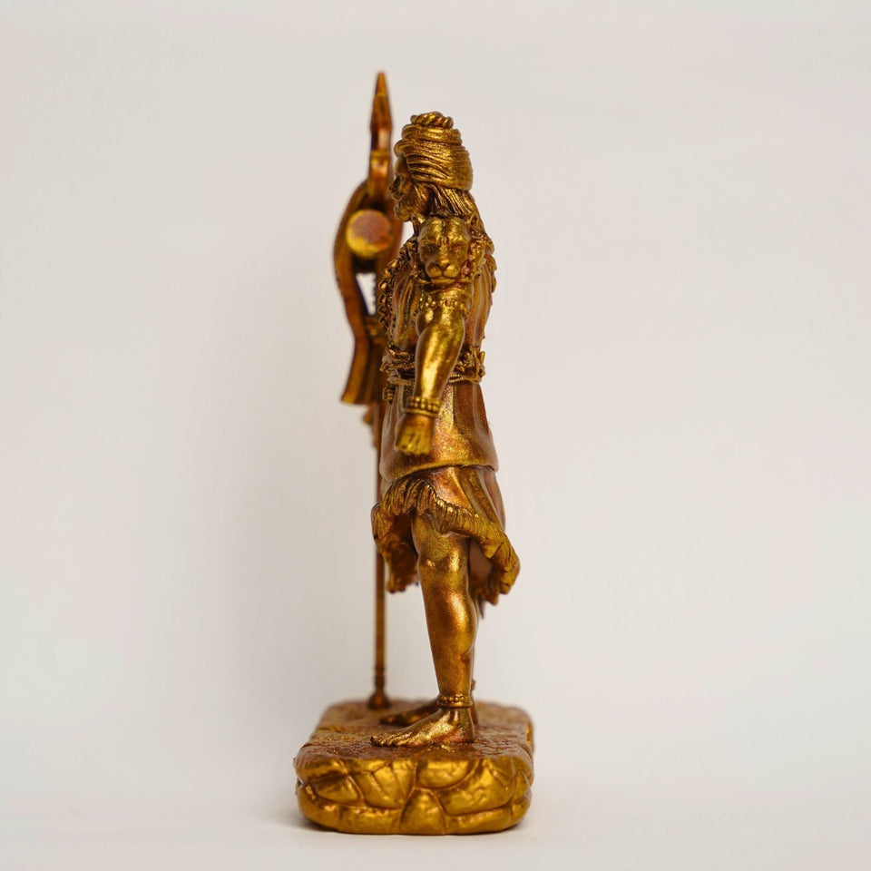 Shiva — The Protector | Standing Mahadev Idol for Car Dashboard | Blue