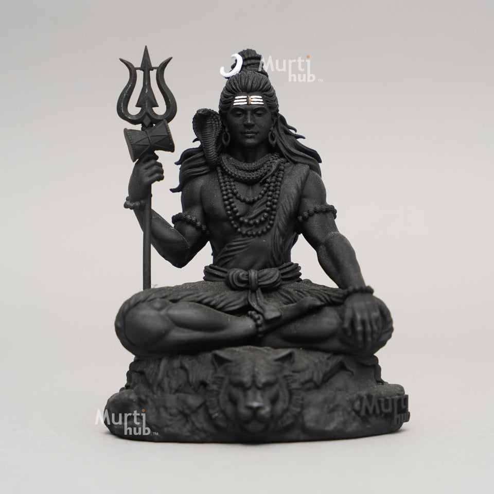 Bholenath Shiva — The Calm Protector | Hand-Finished Idol for Car, Desk & Altar