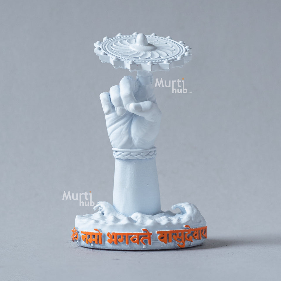 Vasudev Hand with Sudarshan Chakra – Om Namo Bhagavate Vasudevaya Idol