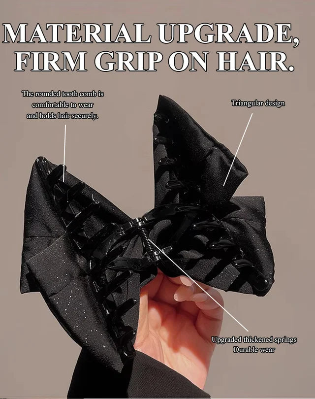 Satin Bow Hair Clip